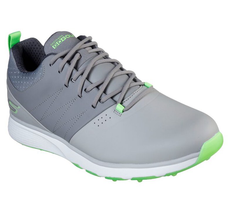 Skechers Go Mojo - Punch Shot - Mens Golf Shoes Grey/Light Green [AU-FH8298]